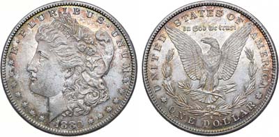 Лот №114,  США. 1 доллар 1880 года. S.