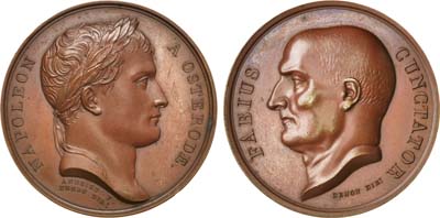 Лот №122,  Первая Французская Империя. Император Наполеон Бонапарт. Медаль 1807 года. Наполеон в Остероде.
