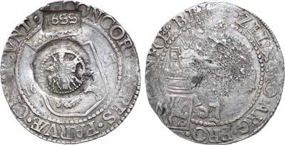 Лот №180,  Царь Алексей Михайлович. Ефимок с признаком 1655 года.