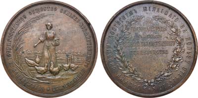 Лот №666, Медаль 1896 года. Российского общества сельско-хозяйственного птицеводства 