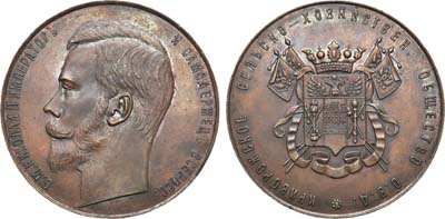 Лот №698, Медаль 1900 года. Криворожского сельскохозяйственного общества.
