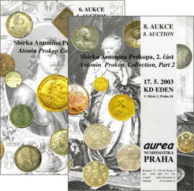 Лот №831,  Лот из двух аукционных каталогов фирмы Aurea Numismatika. Коллекция Антонина Прокопа.