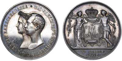 Лот №499, 1 рубль 1841 года. СПБ-НГ. Подпись медальера 