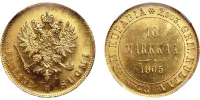 Лот №202, 10 марок 1905 года. L.
