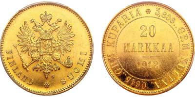 Лот №213, 20 марок 1912 года. S.