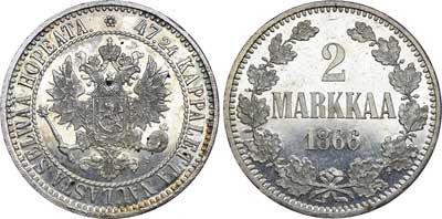 Лот №588, 2 марки 1866 года. S.
