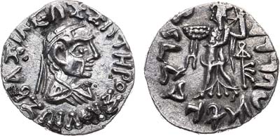 Лот №20,  Бактрия. Индо-Греческое царство.
Зоил II Сотер (65-55 до н.э). 
Драхма..