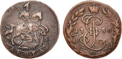 Лот №423, Денга 1788 года. КМ.