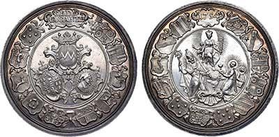 Лот №49,  Священная Римская империя. Епископство Вюрцбург. Медаль 1754 года. SEDE VACANTE..