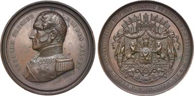 Лот №69,  Бельгия. Леопольд I. Медаль 1856 года. В память 25 летия со дня коронации..