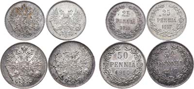 Лот №766, Сборный лот из 4 монет.