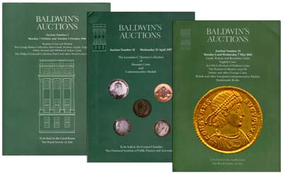 Лот №944,  Лот из 3-х аукционных каталогов фирмы Baldwin's, Лондон с распродажами важных коллекций русских монет..