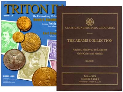 Лот №948,  Лот из 2-х аукционных каталогов фирмы Classical Numismatic Group.