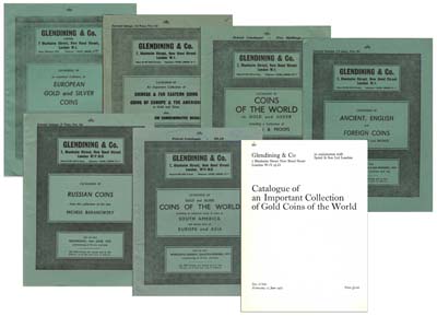 Лот №955,  Лот из 7-х аукционных каталогов фирмы Glendining, Лондон, 1964-1977гг..