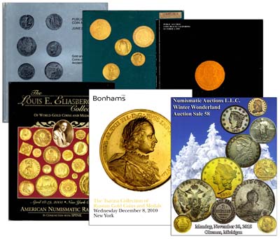 Лот №991,  Лот из 6-ти американских аукционных каталогов с интересными подборками русских монет и медалей.
