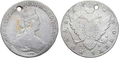 Лот №293, 1 рубль 1782 года. СПБ-ИЗ.