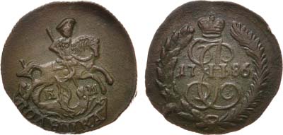 Лот №302, Полушка 1786 года. КМ.