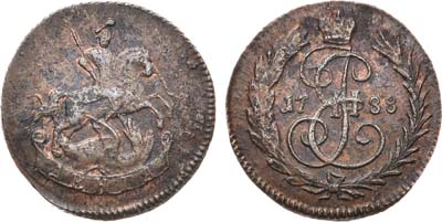 Лот №308, Денга 1788 года. Без букв.