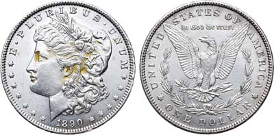 Лот №31,  США. 1 доллар 1890 года.