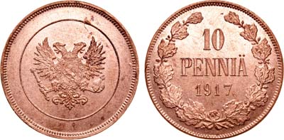 Лот №731, 10 пенни 1917 года.