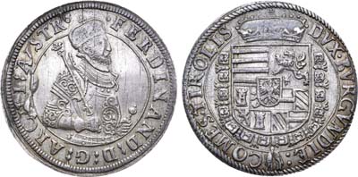 Лот №19,  Священная Римская империя. Австрия. Эрцгерцог Фердинанд. Талер (1554-1596) гг.