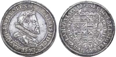 Лот №33,  Священная Римская Империя. Австрия. Император Рудольф II. Талер 1603  года.