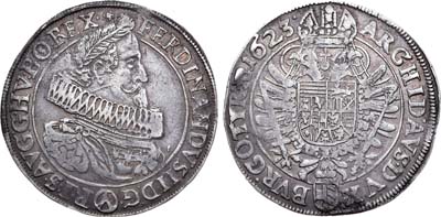 Лот №40,  Священная Римская Империя. Австрия. Император Фердинанд II. Талер 1623 года.
