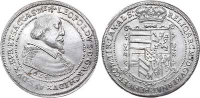 Лот №42,  Священная Римская Империя. Австрия. Зрцгерцог Леопольд. Талер 1624 года.