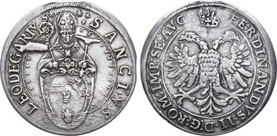 Лот №48,  Священная Римская Империя. Аббатство Мурбах и Лудерс. Эрцгерцог Леопольд Вильгельм Австрийский. Талер (1630) года.