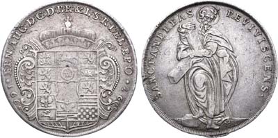 Лот №63,  Германия. Герцогство Брауншвейг-Люнебург. Герцог Эрнст-Август. Талер 1697 года.