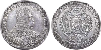Лот №71,  Священная Римская Империя. Австрия. Император Карл VI. Талер 1716 года.