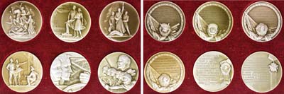 Лот №1129, Комплект медалей 1970 года. Награждение ВЛКСМ орденами (шесть орденов комсомола).