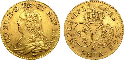 Лот №32,  Франция. Королевство. Король Людовик XV. Луидор 1727 года .