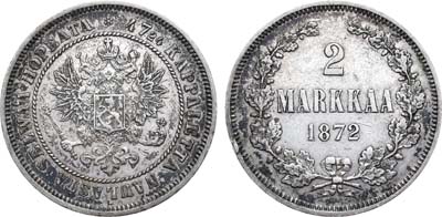 Лот №1048, 2 марки 1872 года. S.