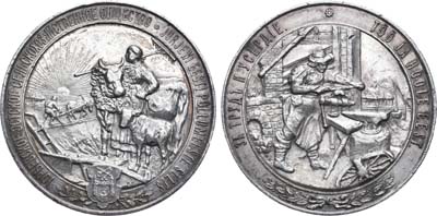 Лот №1134, Медаль 1901 года. Юрьевского Эстского сельскохозяйственного общества.