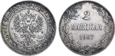 Лот №1158, 2 марки 1907 года. L.