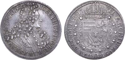 Лот №23,  Священная Римская Империя. Император Иосиф I. Талер 1711 года.