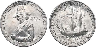 Лот №41,  США. 1/2 доллара (50 центов) 1920 года.