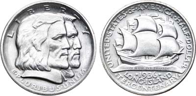 Лот №56,  США. 1/2 доллара (50 центов) 1936 года.