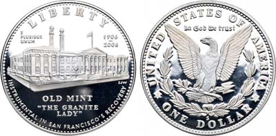 Лот №83,  США. 1 доллар 2006 года.