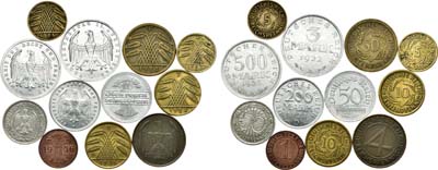Лот №15,  из 12 монет Германия (Веймарская республика).