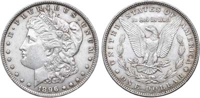 Лот №27,  США. 1 доллар 1896 года.