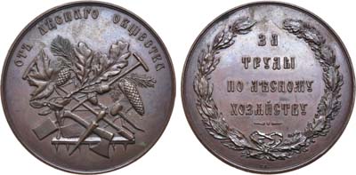 Лот №741, Медаль За труды по лесному хозяйству.