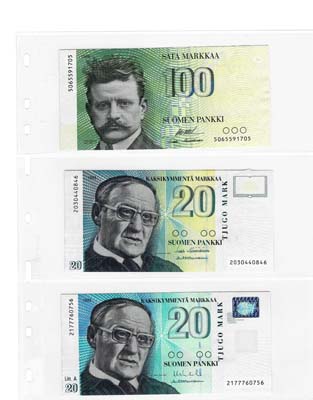 Лот №1136,  Коллекция из 39 банкнот Финляндии.