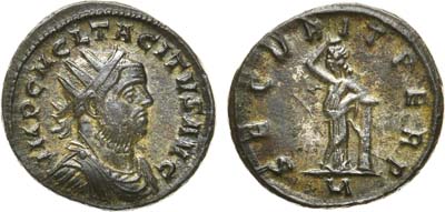 Лот №13,  Римская Империя. Император Тацит. Антониниан 275-276 гг.