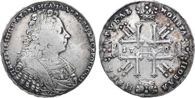 Лот №182, 1 рубль 1728 года.