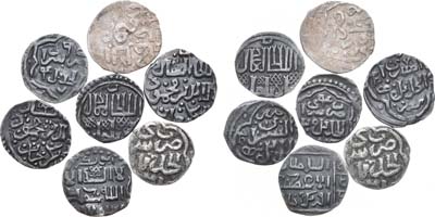 Лот №19, Сборный лот из 7 монет Золотой Орды XIV века.