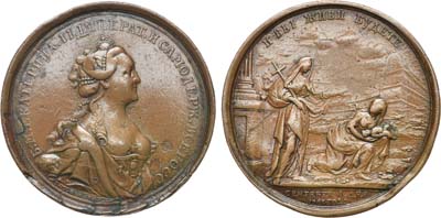 Лот №285, Медаль 1763 года. В память учреждения Воспитательного дома в Санкт-Петербурге.