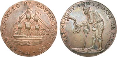 Лот №29,  Великобритания. JELLY & ARNOTT. Токен. 1/2 пенни 1796 года.