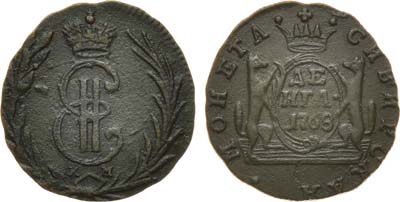 Лот №379, Денга 1768 года. КМ. Сибирская.